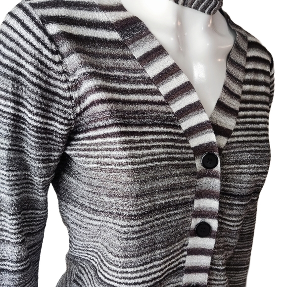 Jacob stripped cardigan & scarf set - Picture 3 of 7